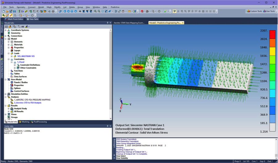 CFD to FEA: Exporting pressure loads from STAR-CCM+ to FEMAP