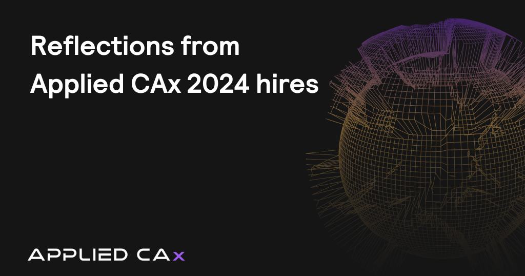 Reflections from Applied CAx 2024 hires