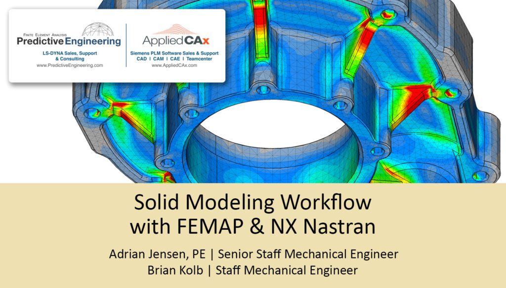 Solid Modeling Workflow – FEA & FEMAP online tutorial
