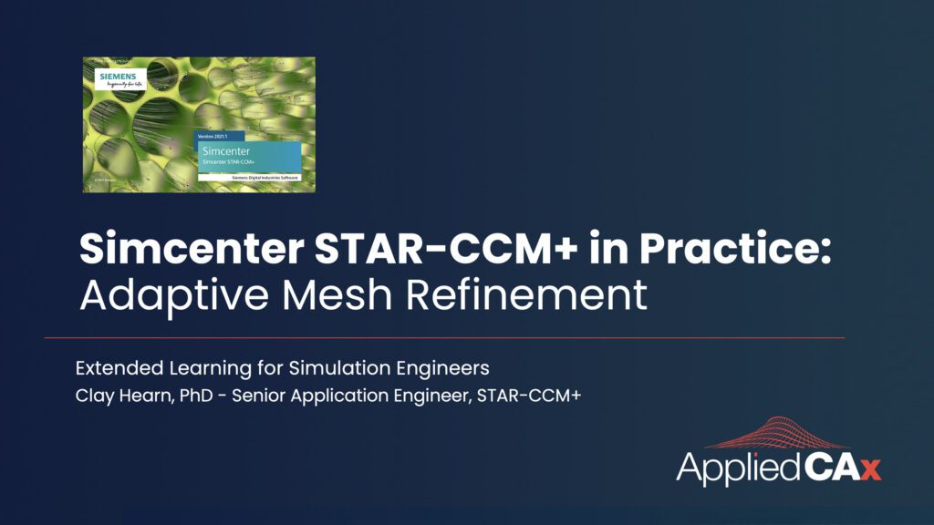 Adaptive Mesh Refinement in Simcenter STAR-CCM+